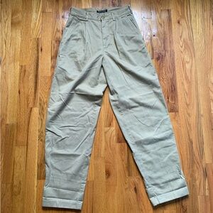 Vintage Structure khaki high waisted pleated pants size 29 waist